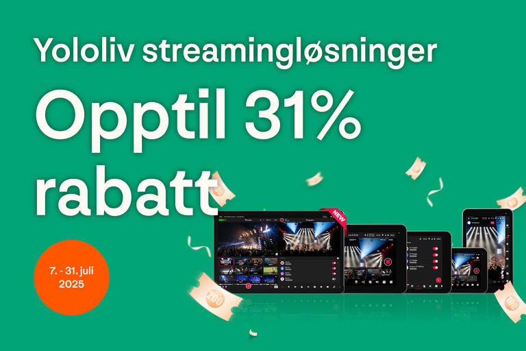 Streamingstudio fra Yololiv
